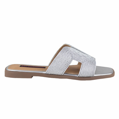 Sandalia Clásica Para Dama Salamandra 200-4062-B Plata