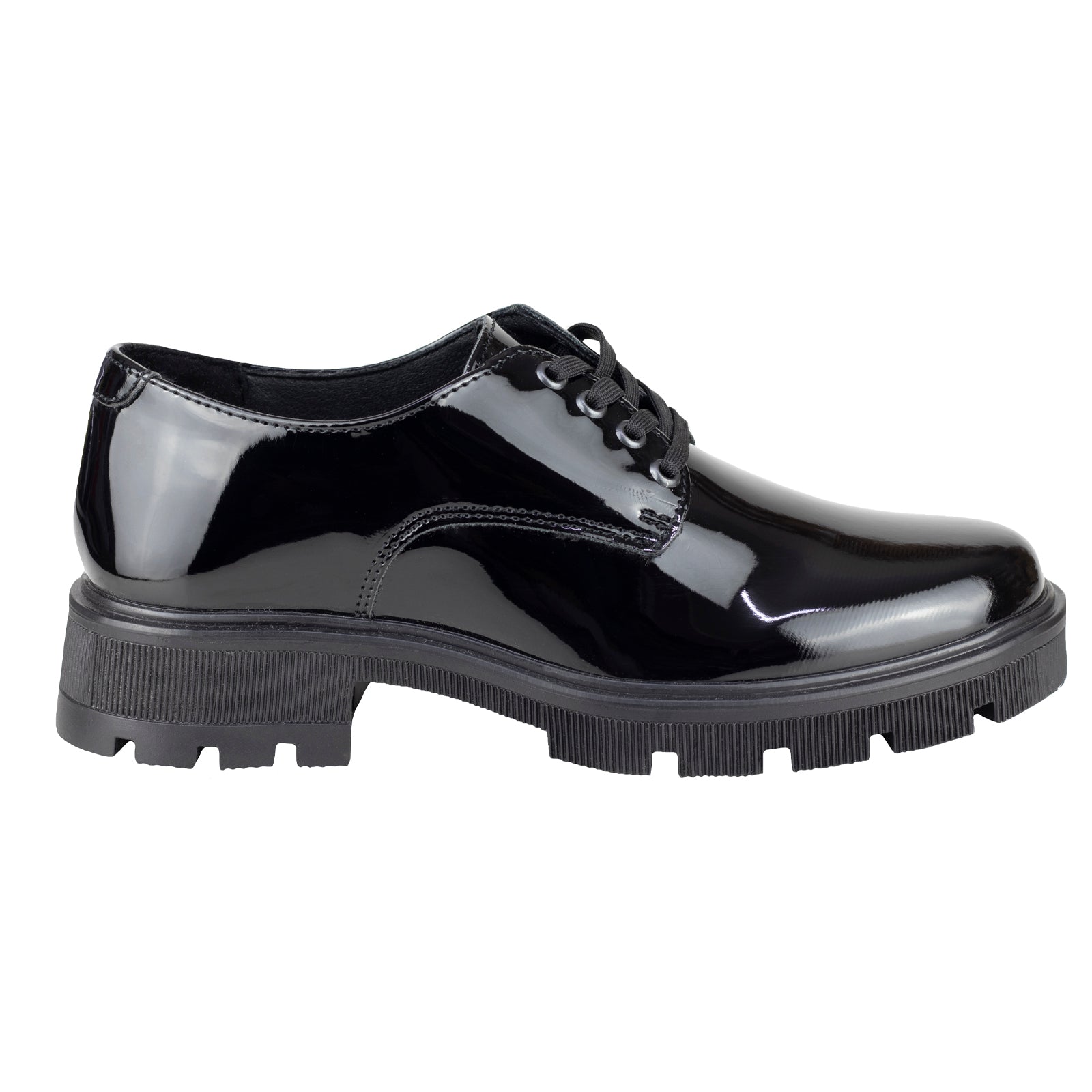 Zapato Escolar Casual Para Niña Green Love 94070 Charol Negro