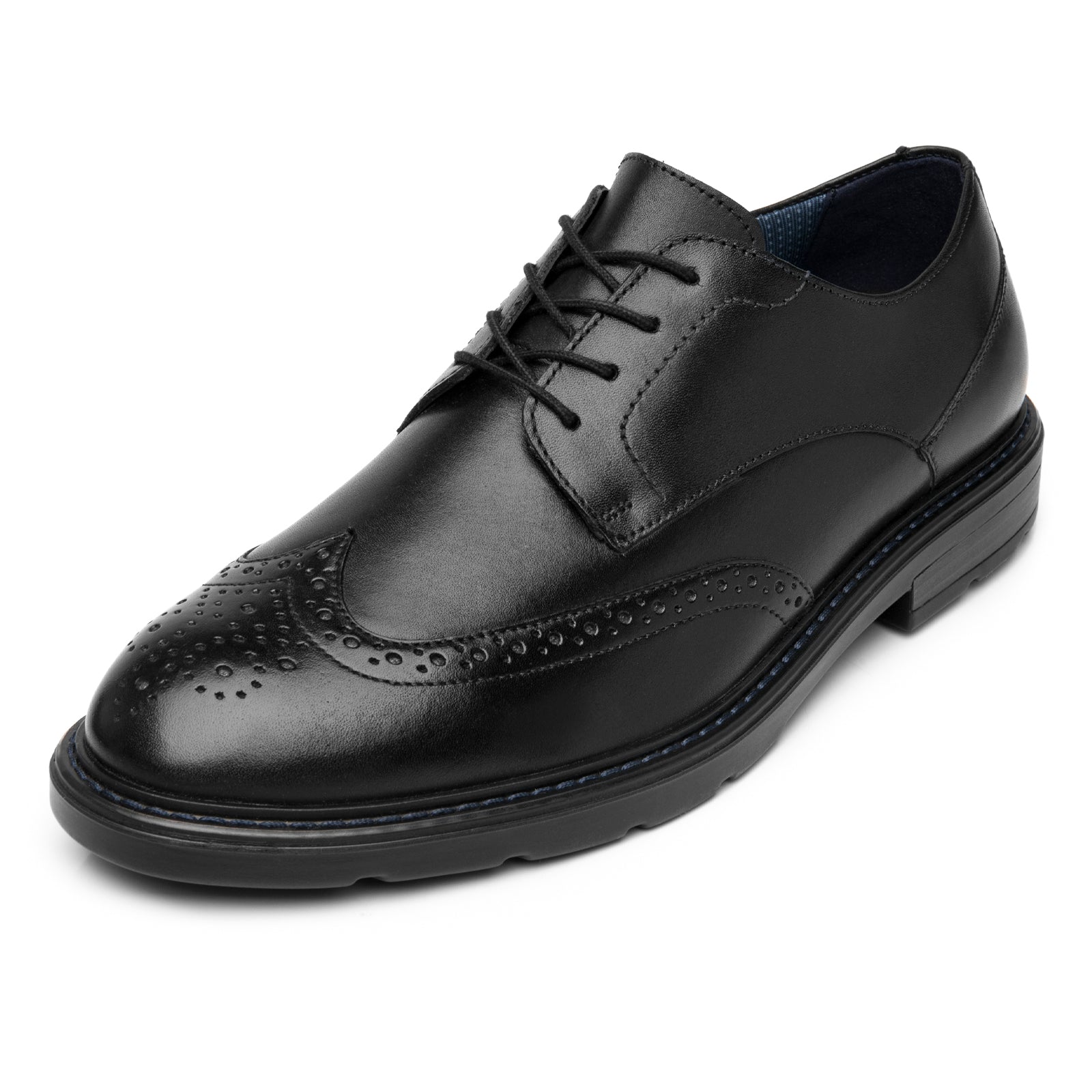 Zapato Derby Formal Casual Para Caballero Flexi 419407 Negro