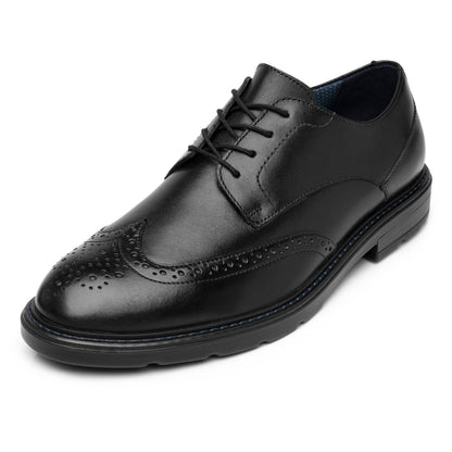 Zapato Derby Formal Casual Para Caballero Flexi 419407 Negro