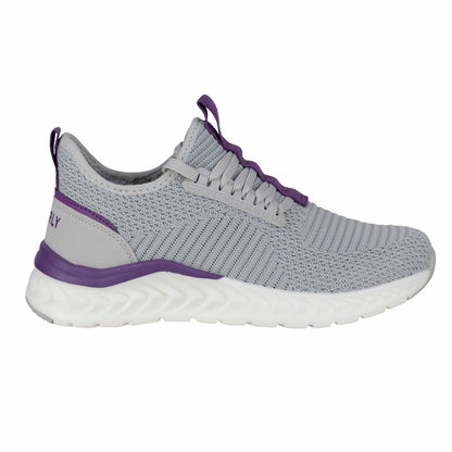 Tenis Running Para Dama Charly 1059220 Gris/Morado