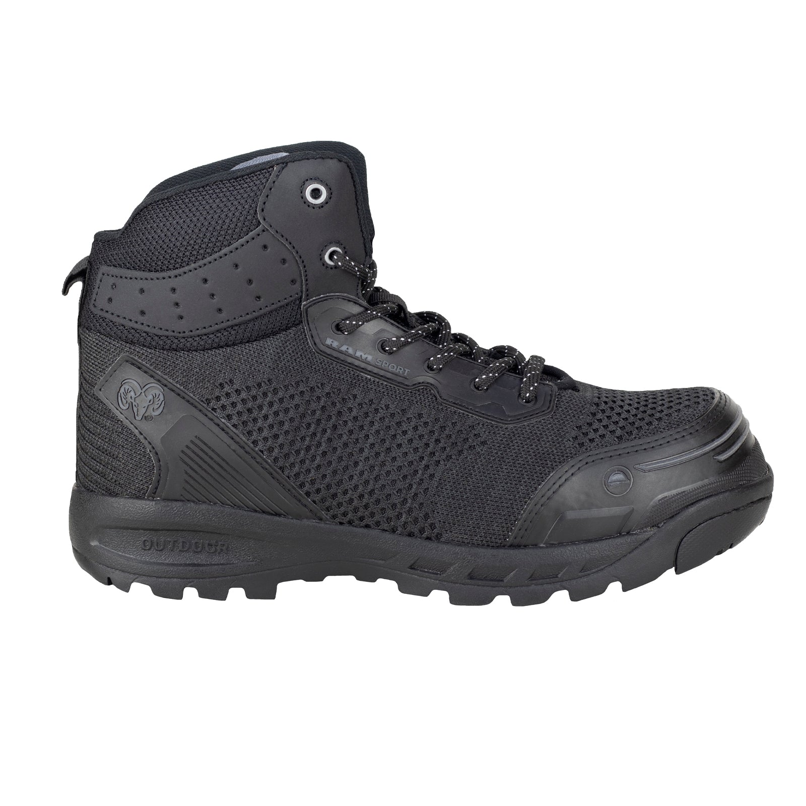 Bota Seguridad Con Casco Acero Para Caballero NEW RAM 9544 Negro Acero