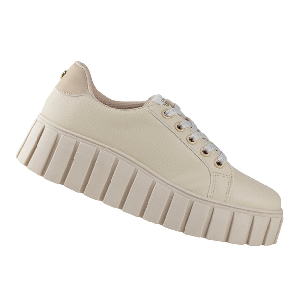 Tenis Urbano Plataforma Dama Capa De Ozono 625403 Latte