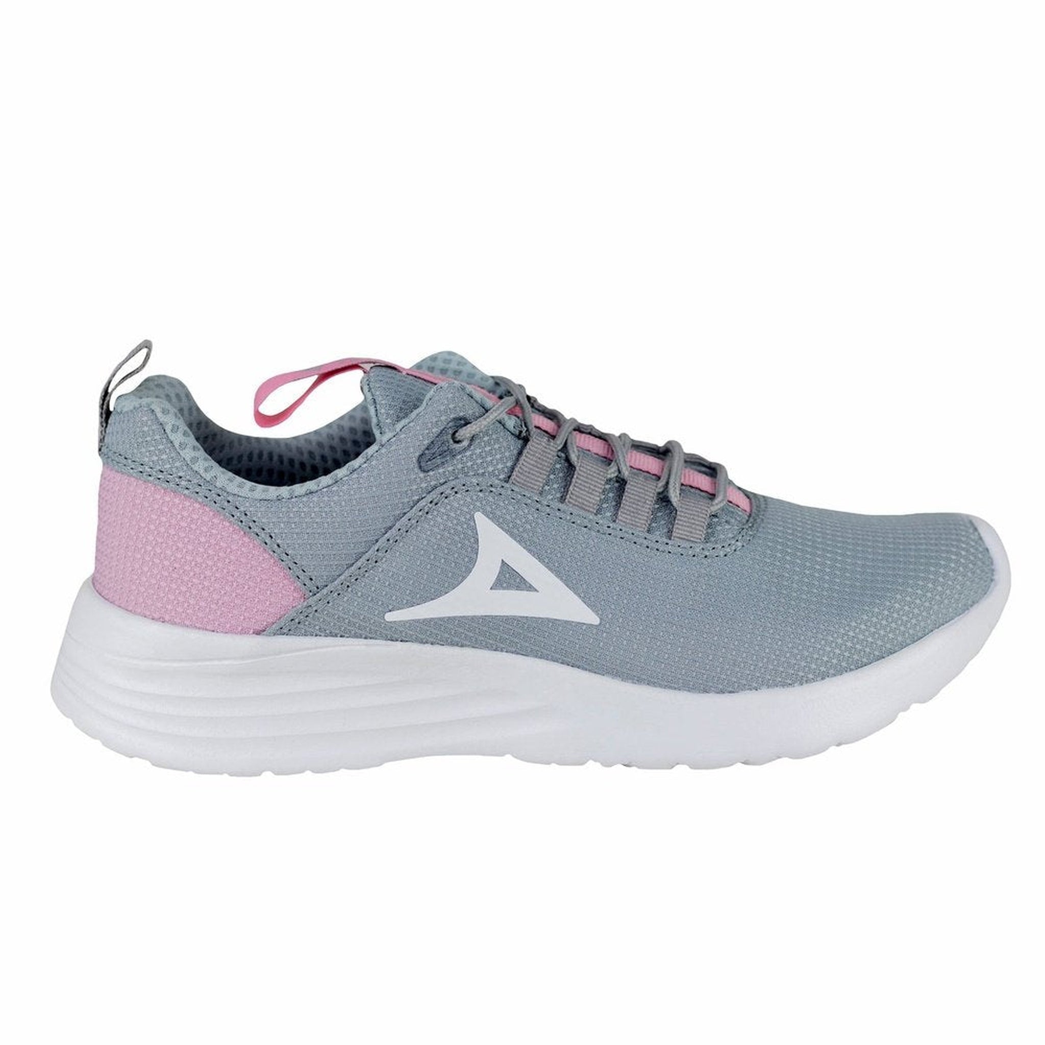 Tenis Running Para Correr Pirma Mujer 0248 Gris Rosa Deporte