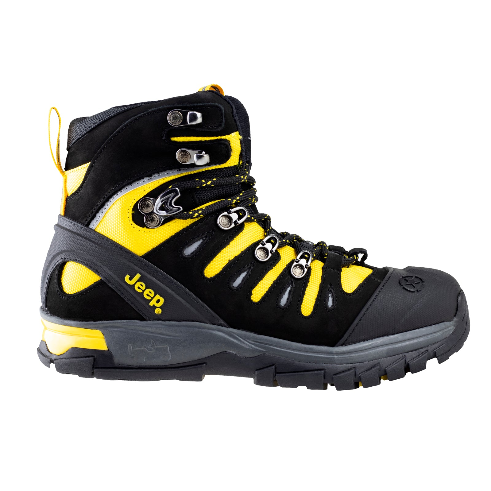 Bota Camping Caballero Jeep Cherokee 4503 Negro Amarillo