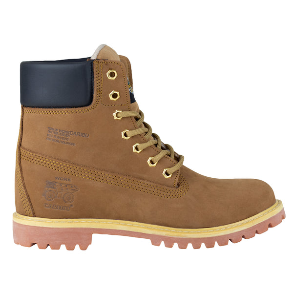 Bota Clásica Industrial Tipo I Ocupacional Caballero Caribu 784 Nobuck Cajeta