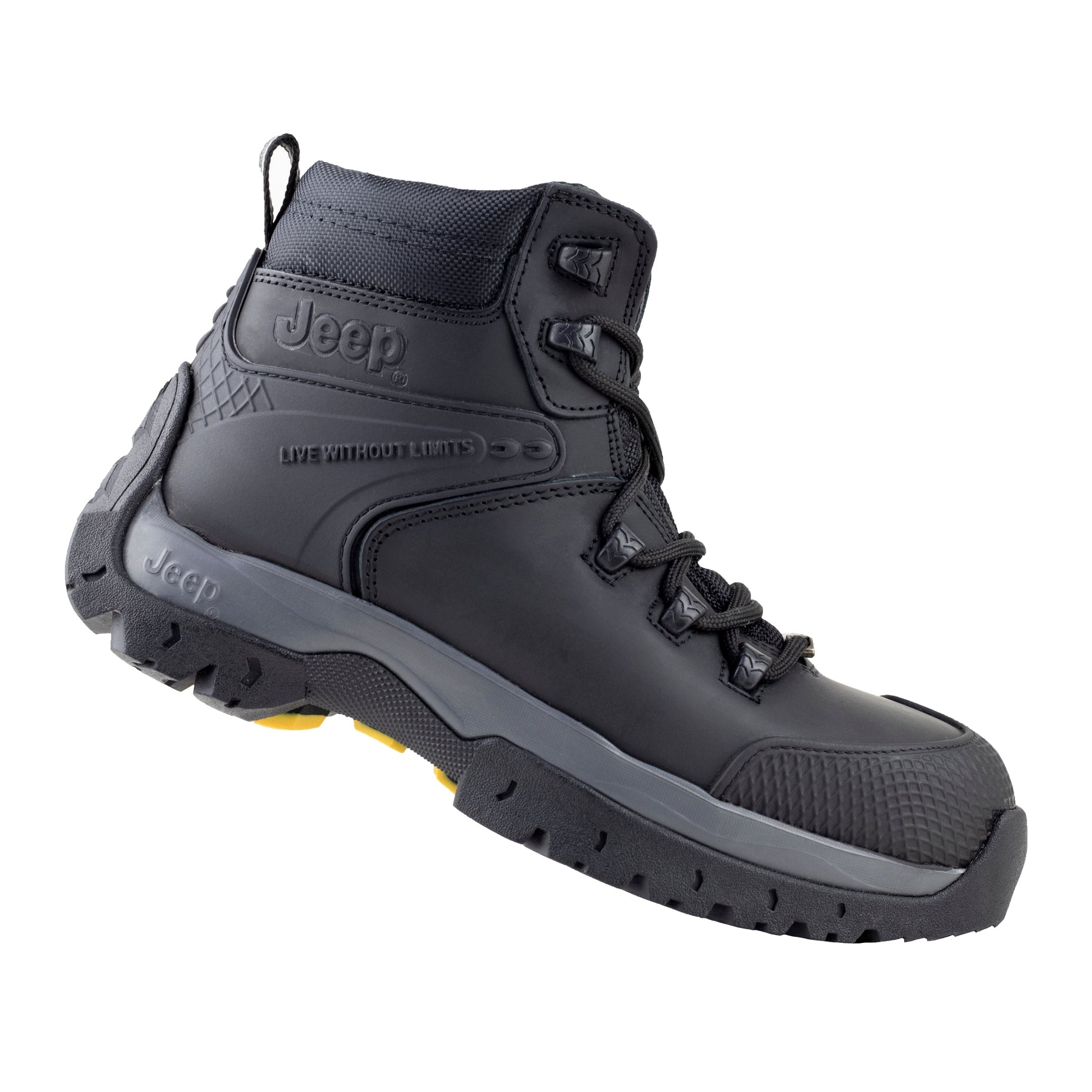 Bota Industrial Tipo II PP Caballero Jeep Wrangler 3560 Crazy Negro
