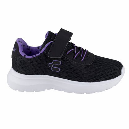 Tenis Urbanos Casual Running Para Niña Charly 1065380 Negro Morado