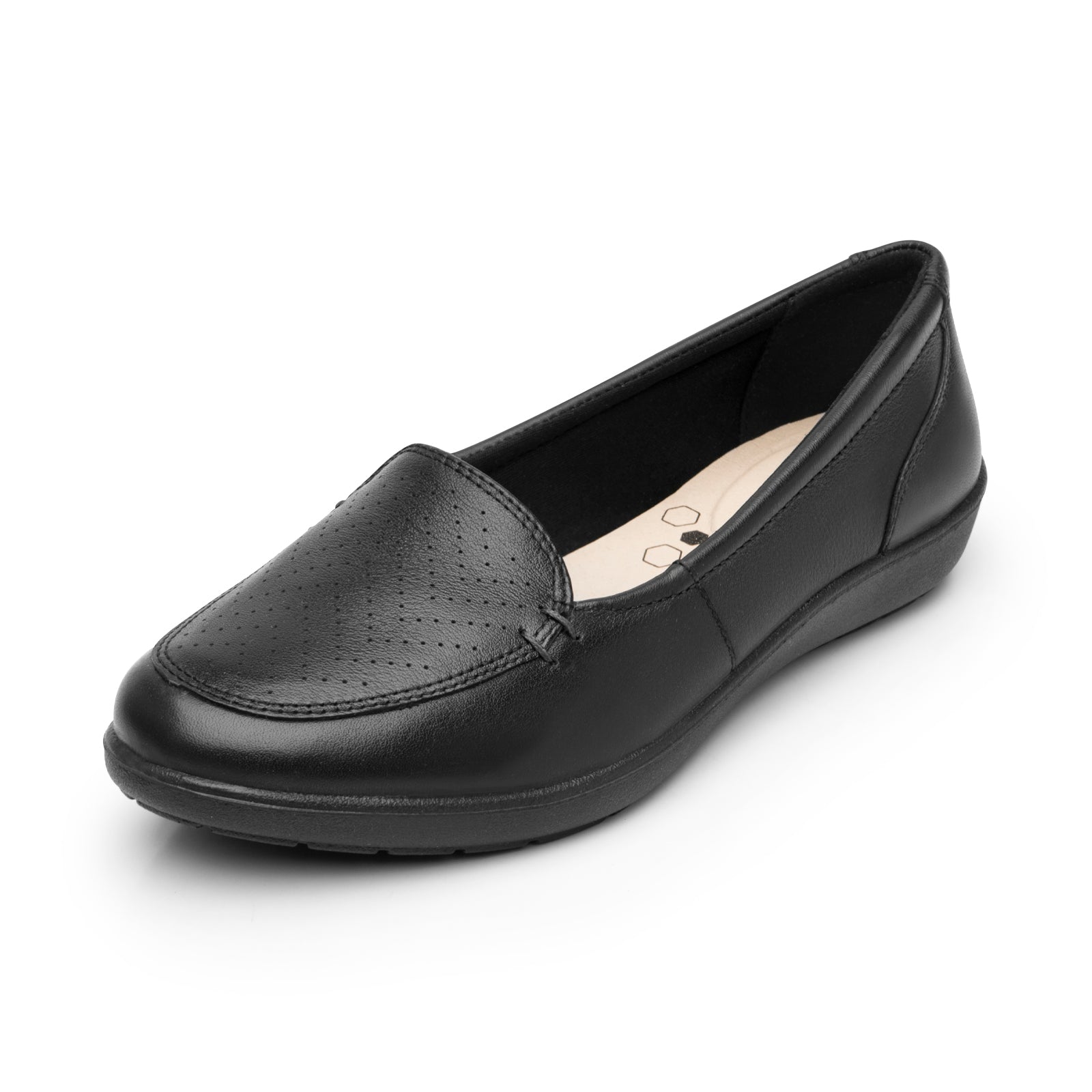 Zapato Mocasín Clásico Confort Casual Para Dama Flexi 101912 Negro