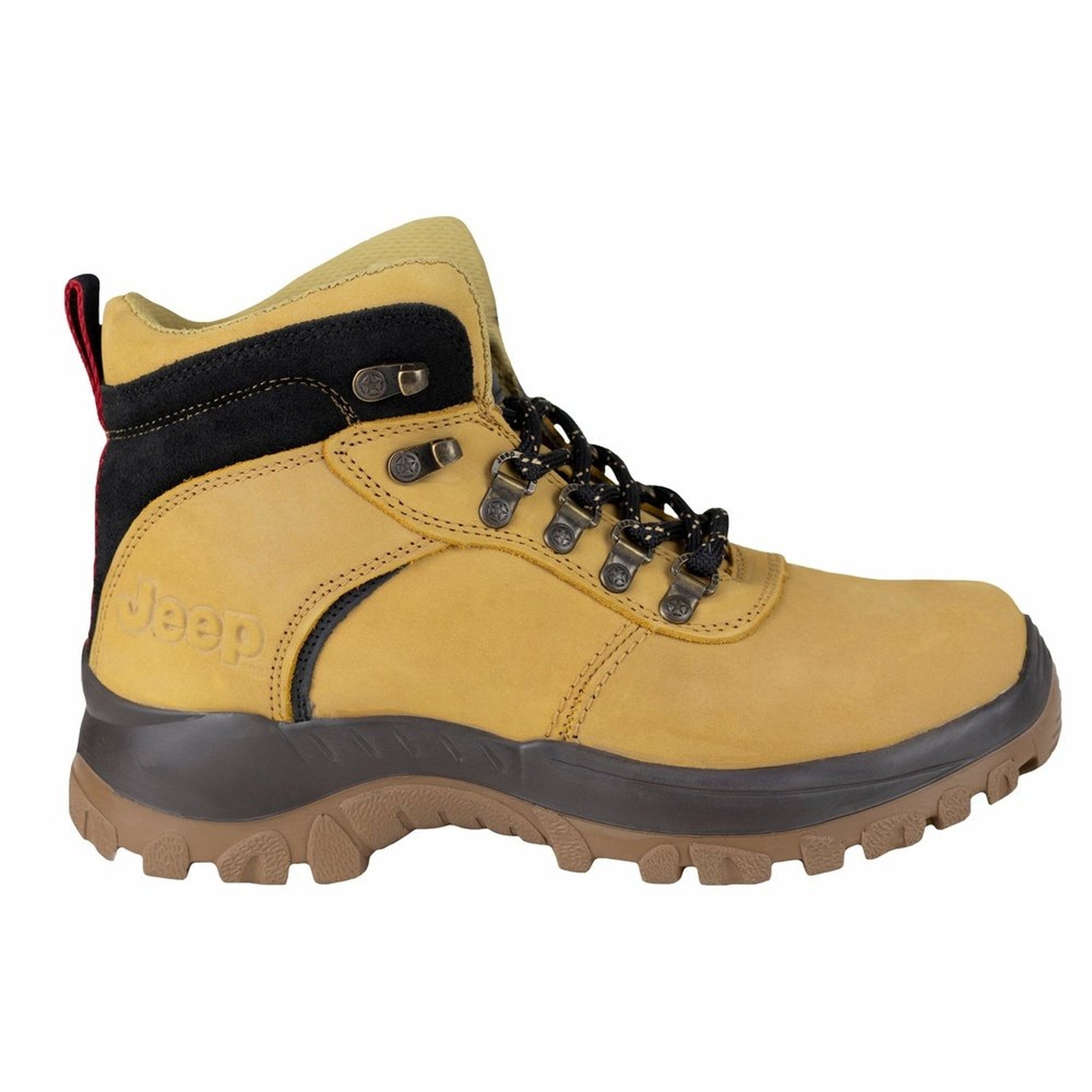 Bota De Trabajo Hombre Seguridad Industrial Jeep 18000 Miel