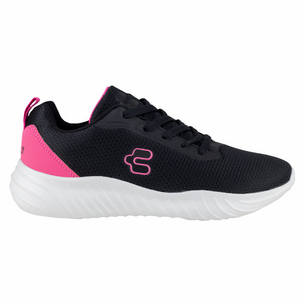 Tenis Running Para Dama Charly 1059169 Negro Fiusha