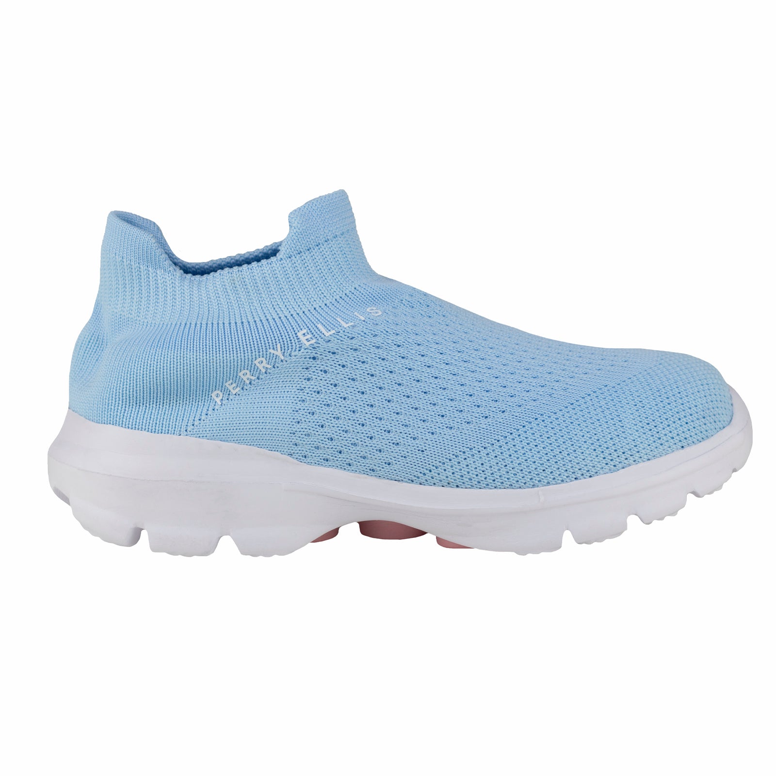 Tenis De Calcetín Para Niña Perry Ellis 6487 Cielo
