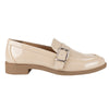 Mocasín Clásico Dama Salamandra 08604 Beige Charol