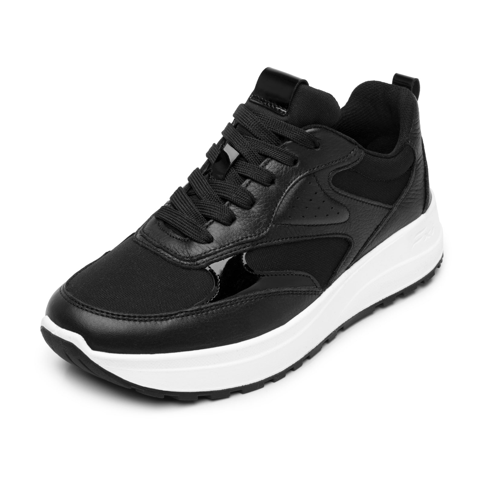 Tenis Casual Cómodos Para Dama Flexi 117210 Negro