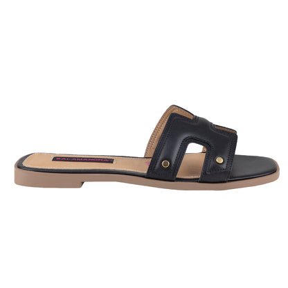Sandalia Clásica Para Dama Salamandra 200-3956-G Negro