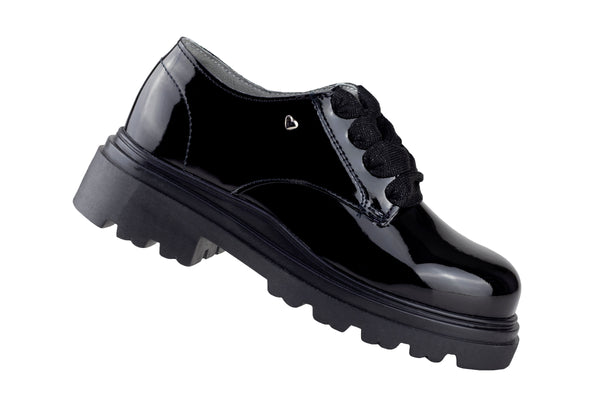 Zapato Escolar Karsten Niña 41705-1A Negro Charol 22-26