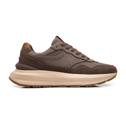 Tenis Confort Chunky Casual Para Caballero Flexi 420903 Café