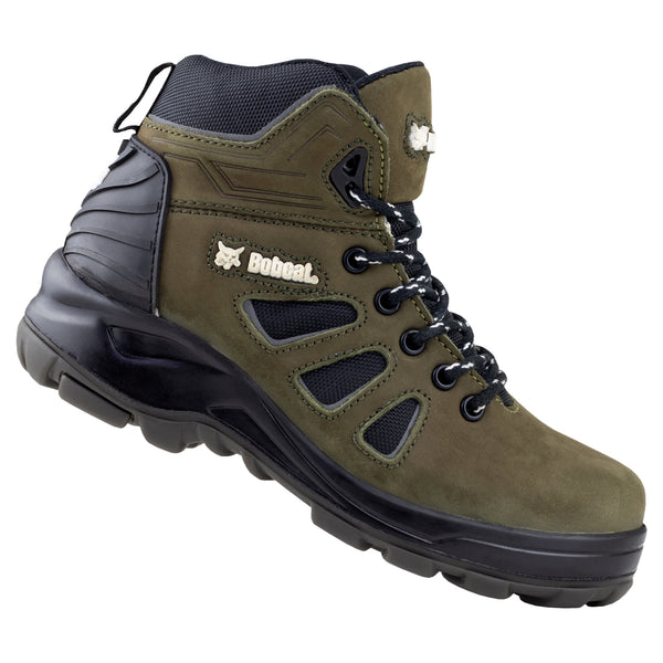 Bota Industrial Dieléctrica Tipo II + III PP+D Dama Bobcat Trench B1400 Verde