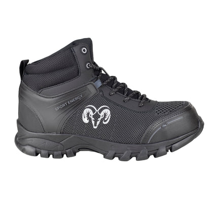 Bota de Seguridad Casco Acero Para Caballero New Ram 9827 Negro