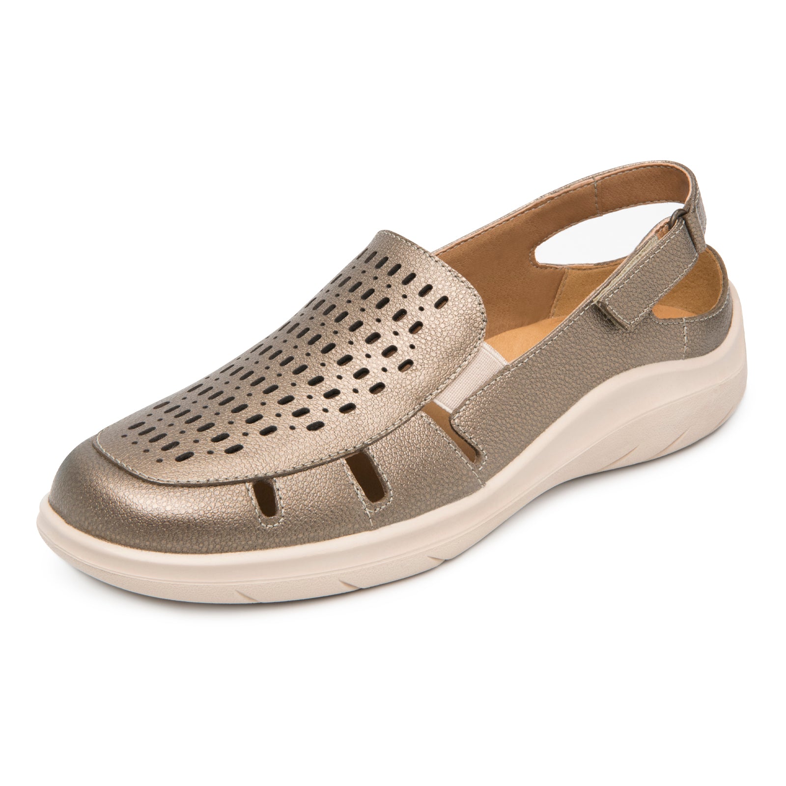 Sandalia Huarache Confort Casual Para Dama Flexi 128706 Antimonio