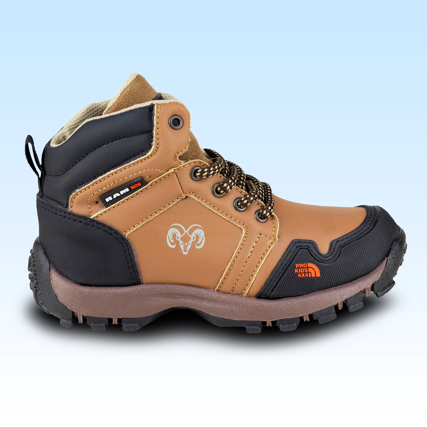 Bota Outdoor Aventura Para Niño New Ram Kids 253 Avellana