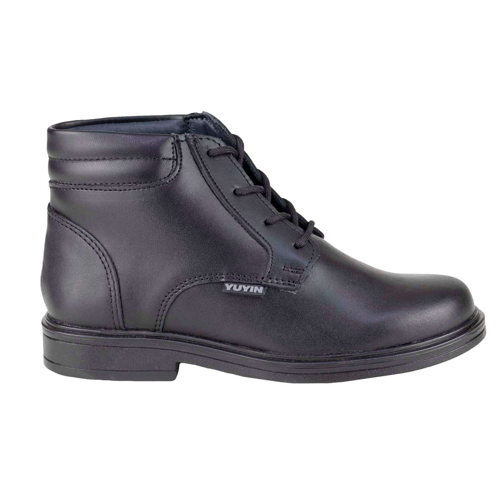 Botín Escolar Formal Para Niño Yuyin 24360 Negro 21.5- 25.5