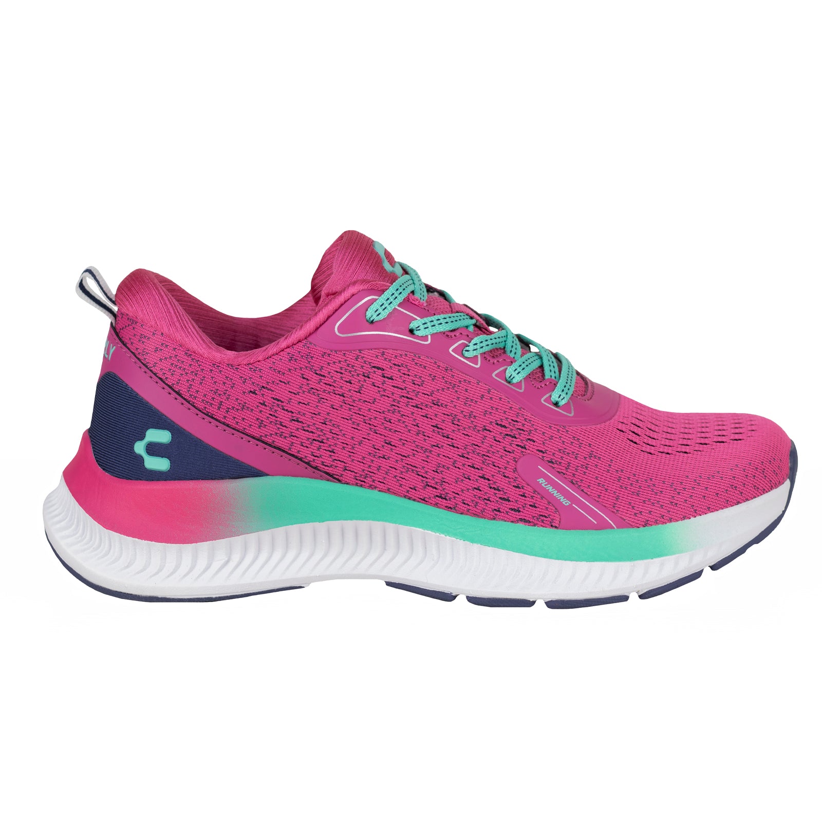 Tenis Running Para Dama Charly 1059556 Fiusha Aqua