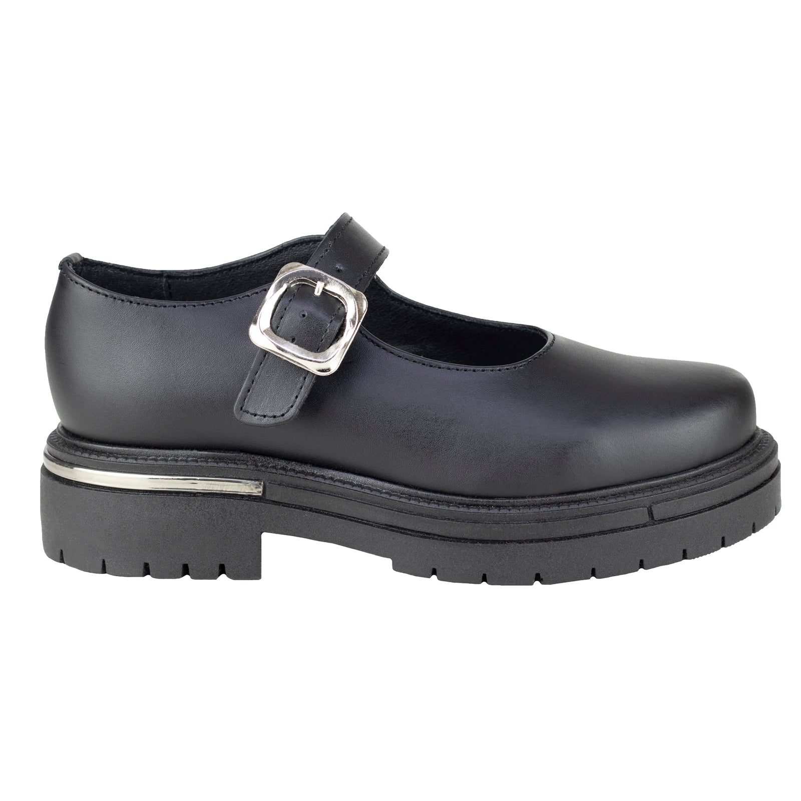 Zapato Tacón Escolar Para Niña Chabelo C980-A Negro 22-26
