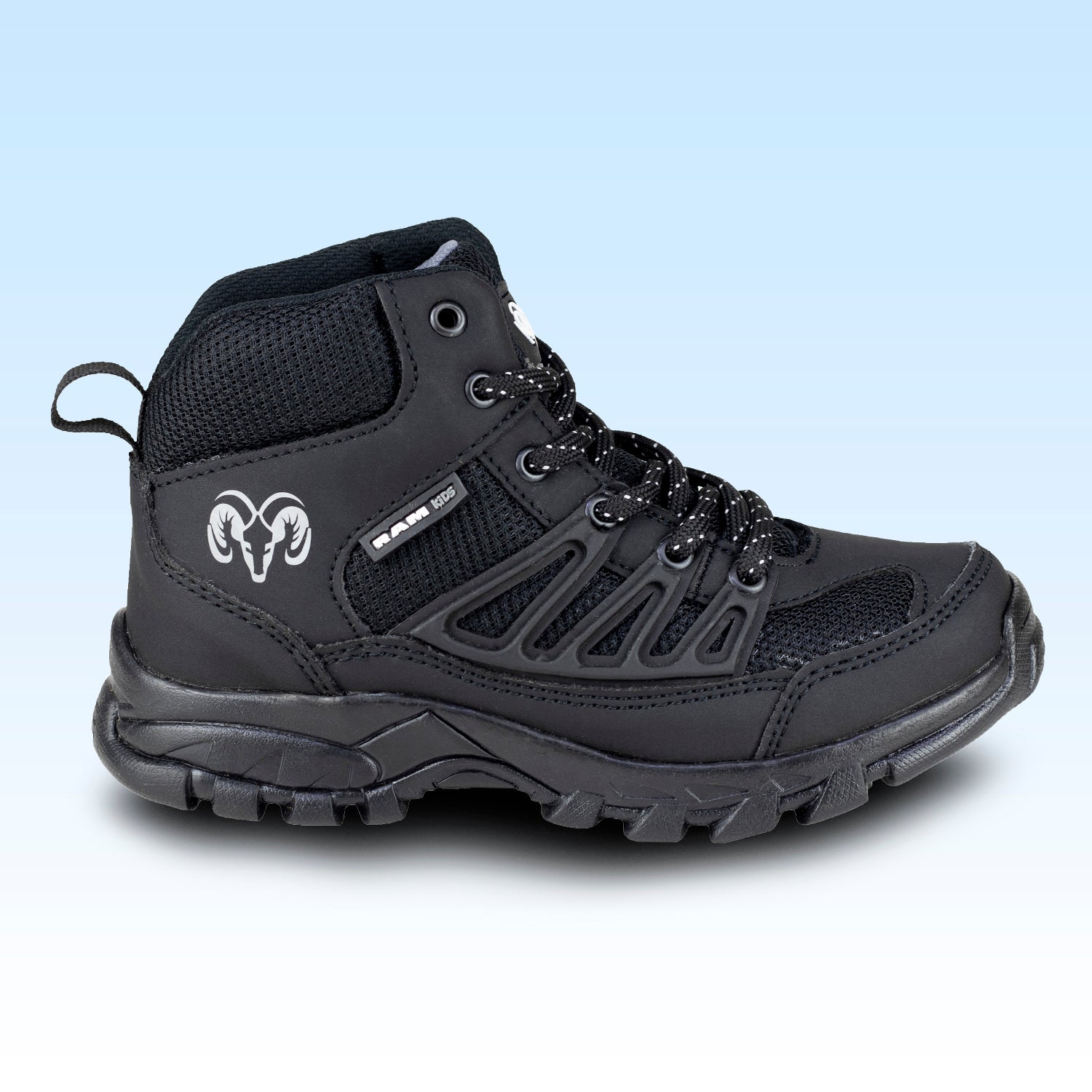 Bota Outdoor Confort Casual Para Niño Ram Kids 546 Negro Acero