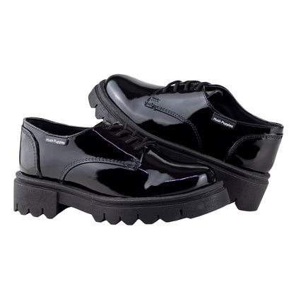 Zapato Escolar Niña Hush Puppies 1293 Negro Charol