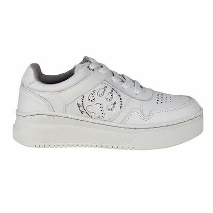 Tenis Tejidos Suela Gruesa Para Dama Lobo Solo 5762DA Blanco