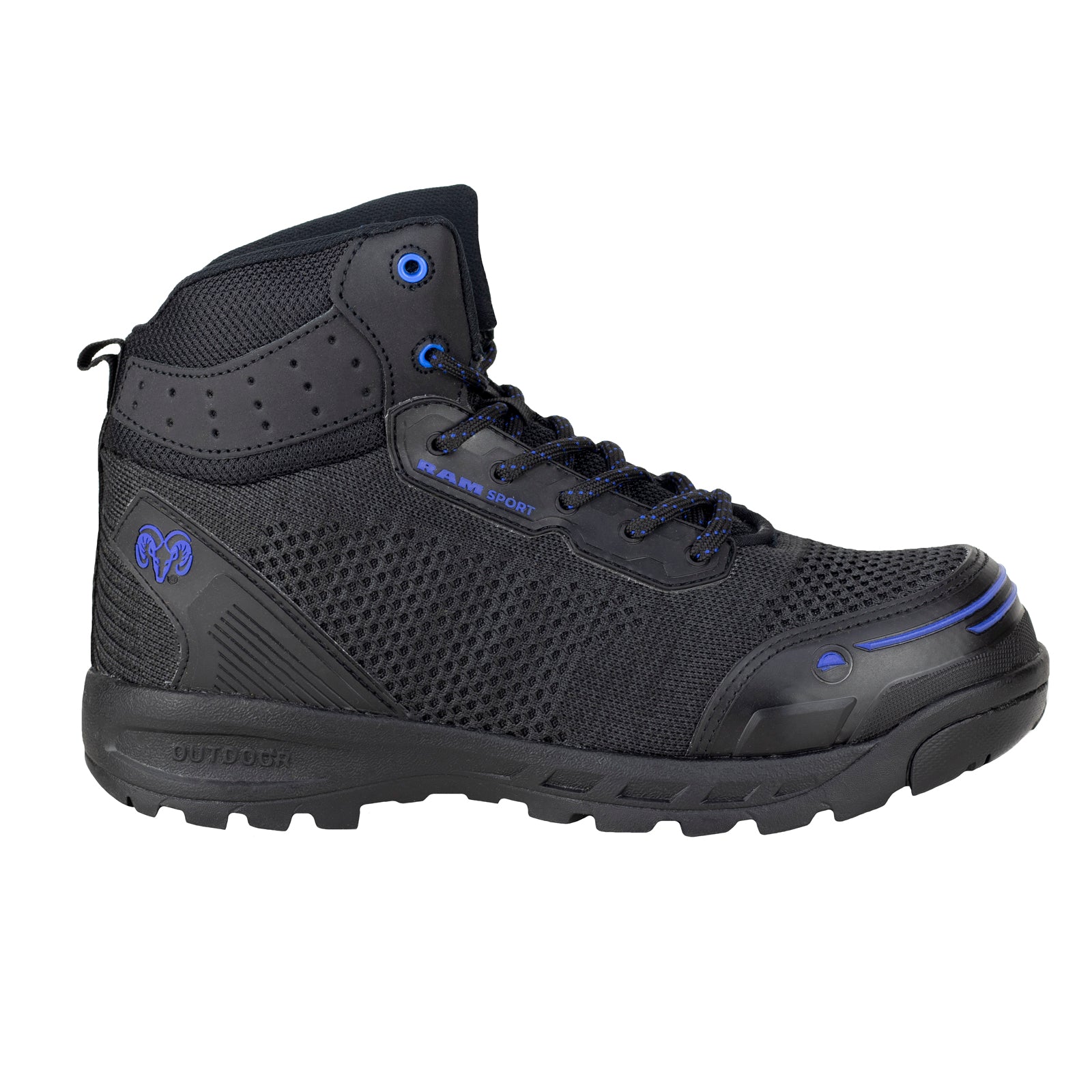 Bota Seguridad Casco Acero Para Caballero New Ram 9544 Negro Rey