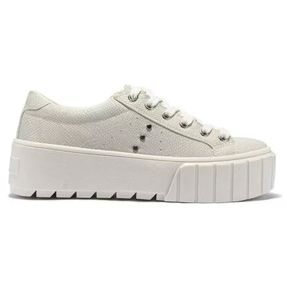 Tenis Urbano Con Plataforma Capa De Ozono 634801 Latte Mujer