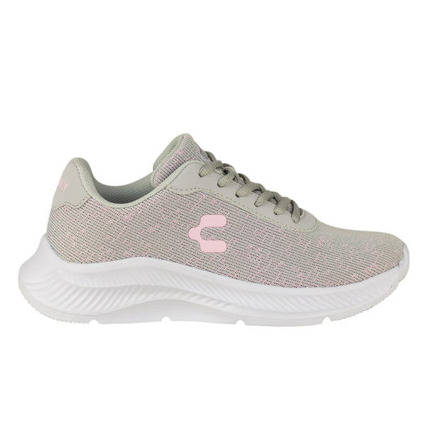 Tenis Running Para Mujer Charly 1059081 Gris Rosa