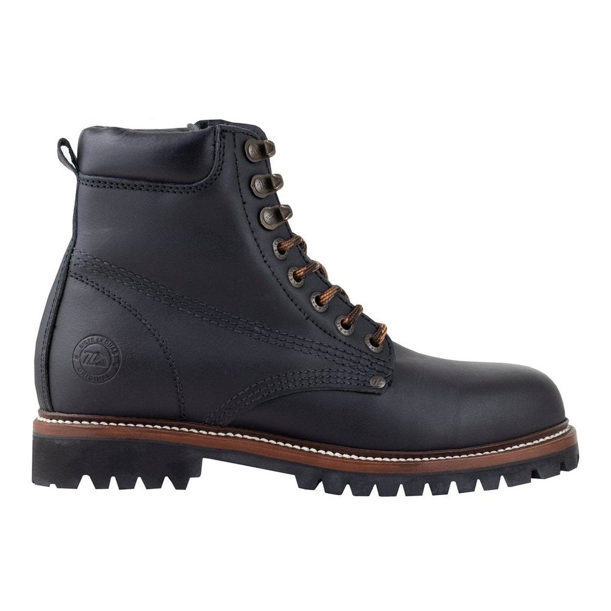 Botas Outdoor Hombre Siete Leguas 2413- C Negro Original