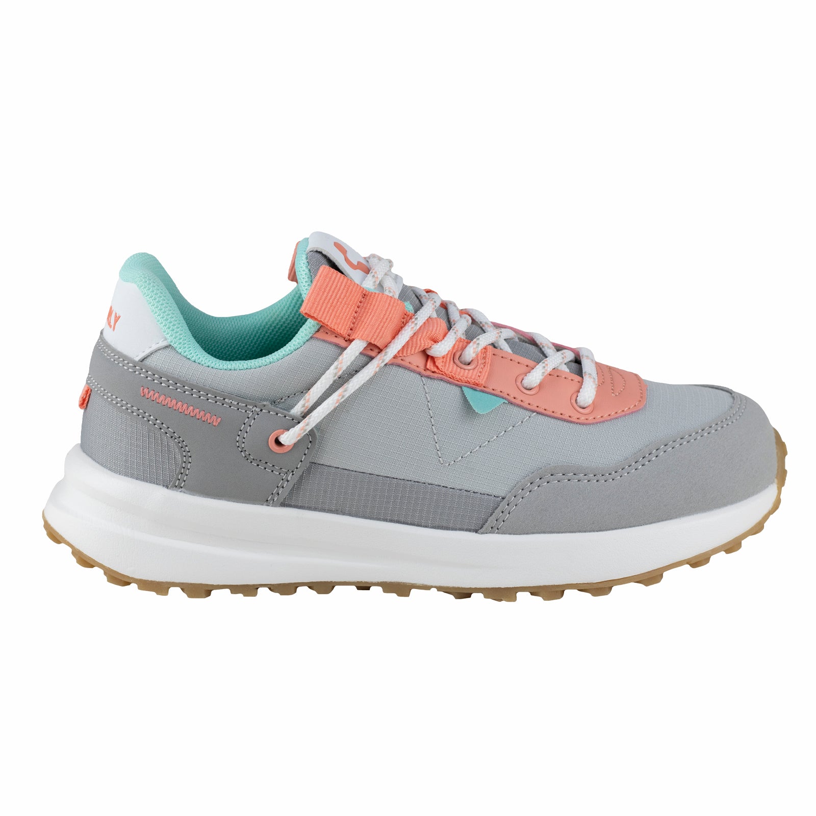 Tenis Running Para Niña Charly 1098542 Gris Rosa