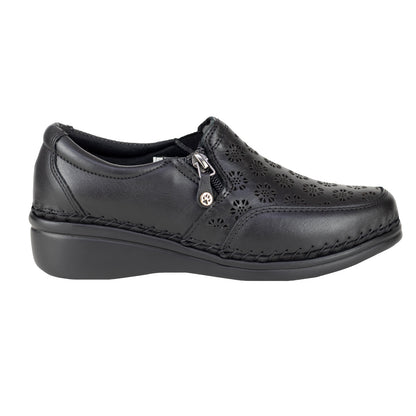 Zapato Mocasín Slip Casual On Para Dama Lobo Solo 4732 Negro