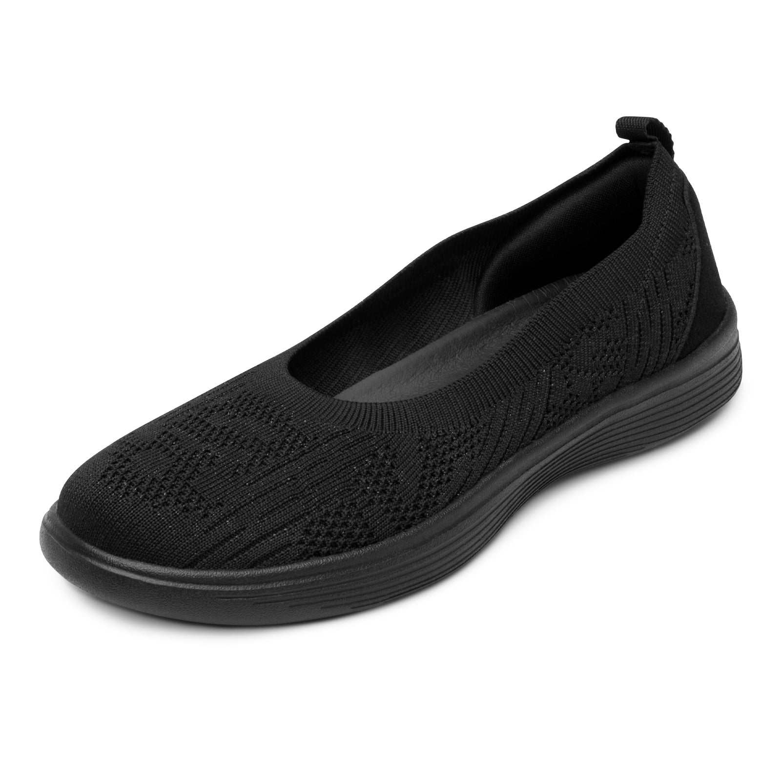 Zapato Mocasín Confort Slip On Tejido Para Dama 104927 Negro