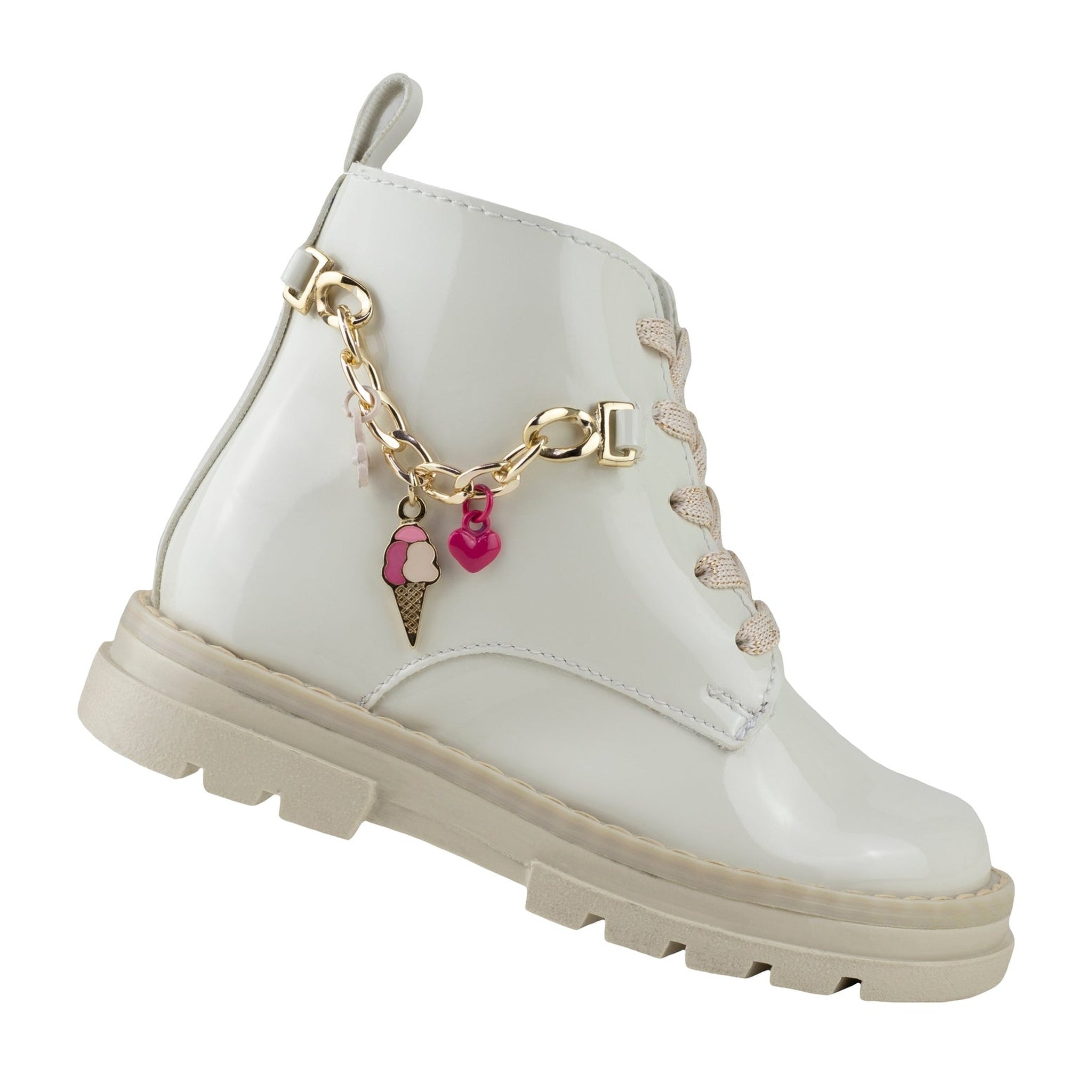 Bota Urbana Karsten Niña 95012-2A Hueso Charol 15-21