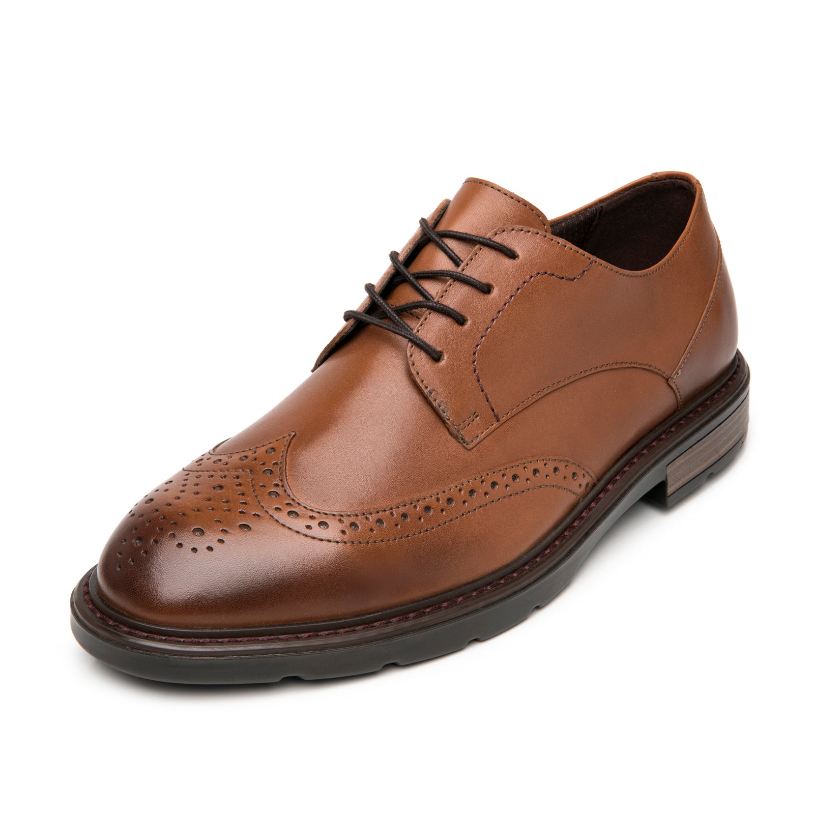Zapato Derby Formal Casual Para Caballero Flexi 419407 Tan