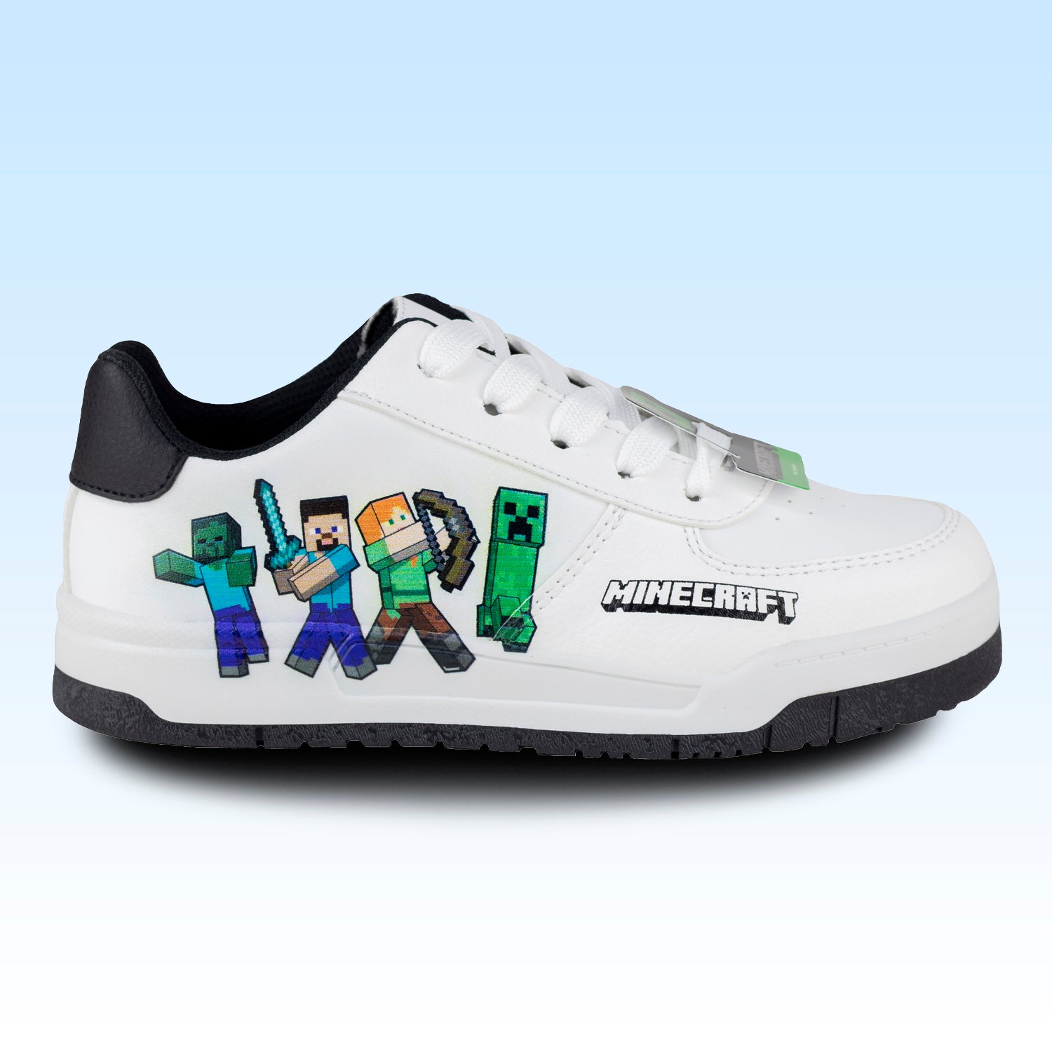 Tenis Choclo Casual Para Niño Minecraft Yuyin MI5324 Blanco