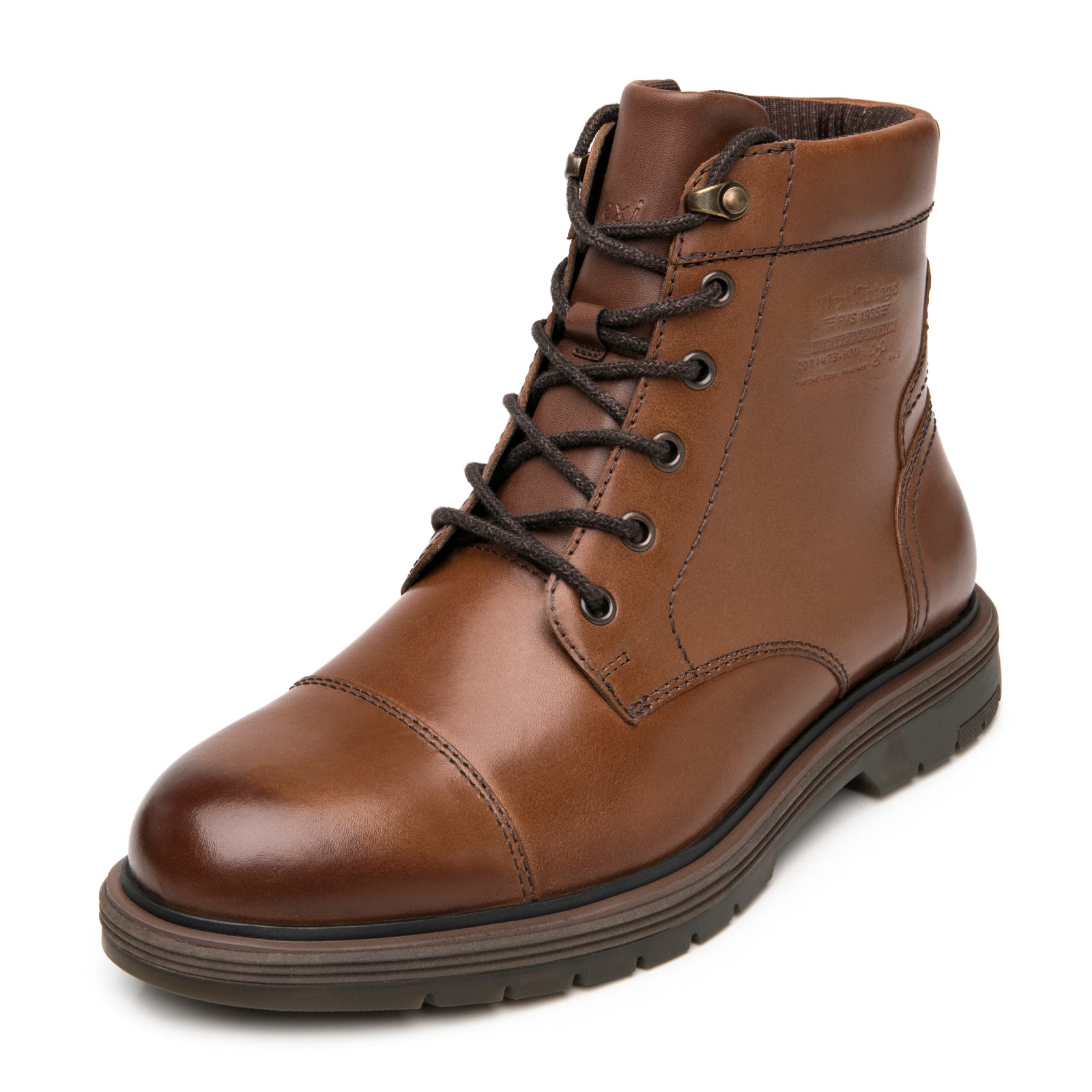 Bota Casual Elegante Para Caballero Flexi 421703 Tan