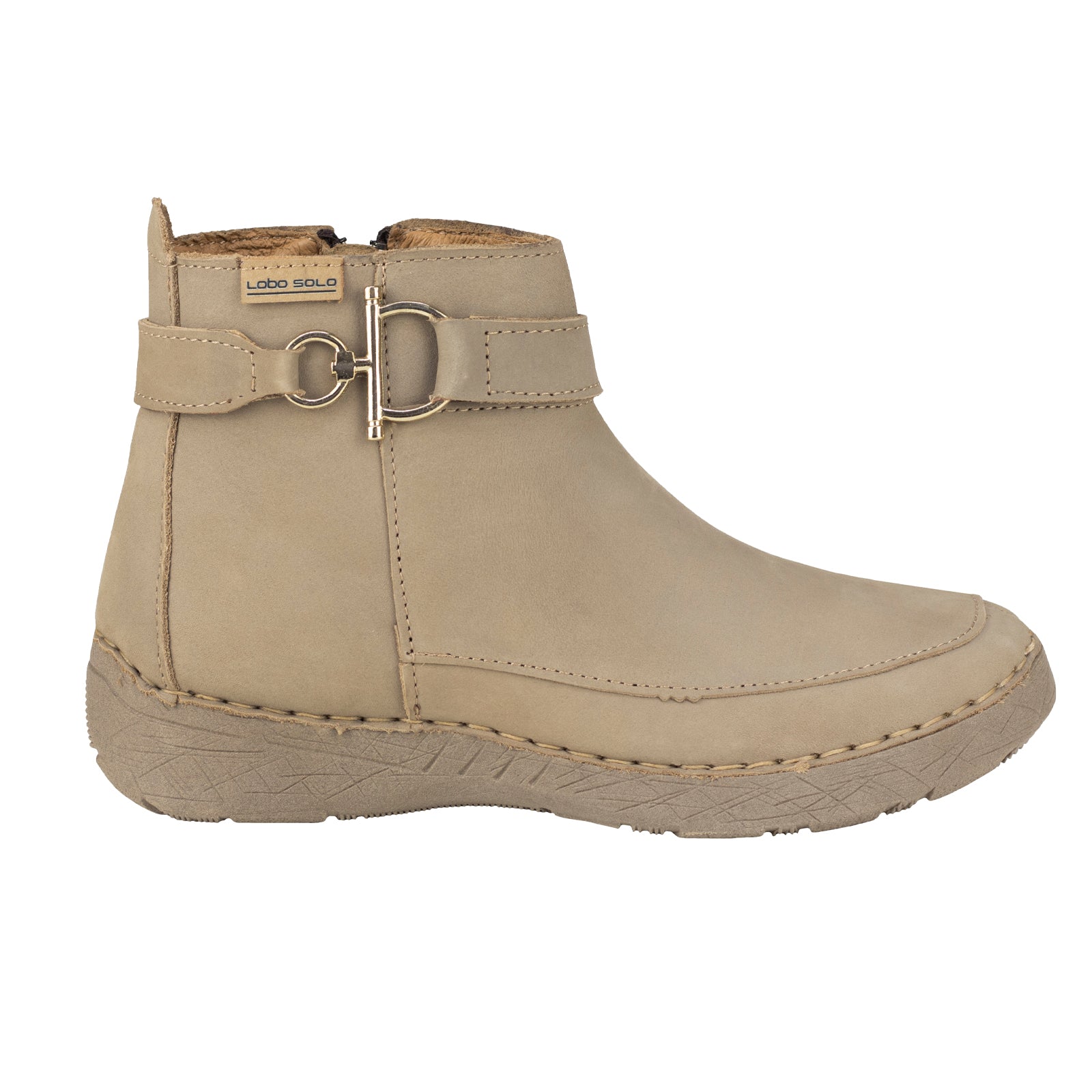 Botín Confort Casual Para Dama Lobo Solo 5697 Taupe