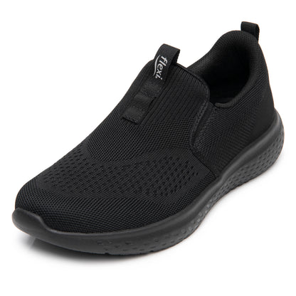 Tenis Slip On Confort Para Caballero Flexi 415507 Negro