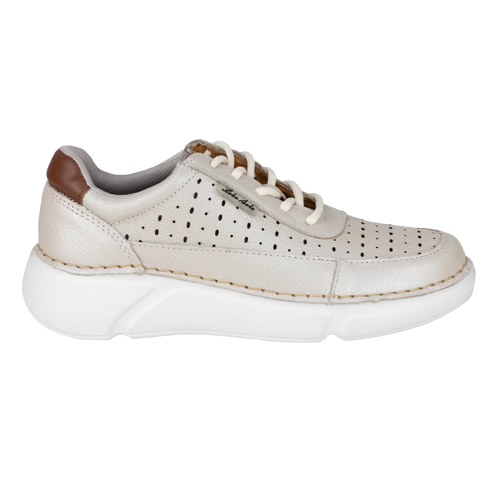Tenis Confort Casual Para Dama Lobo Solo 4663 Marfil