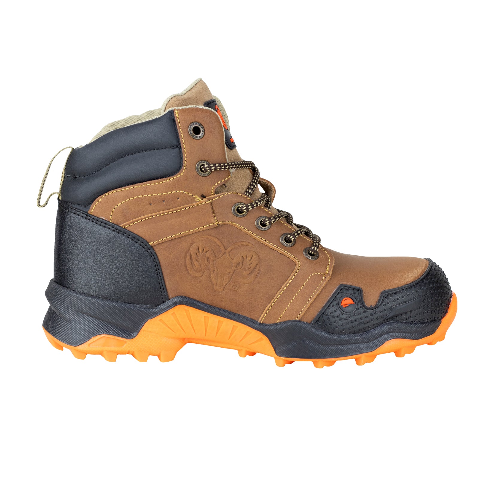 Bota de Seguridad Casco Acero Para Caballero NEW RAM 9301 Avellana