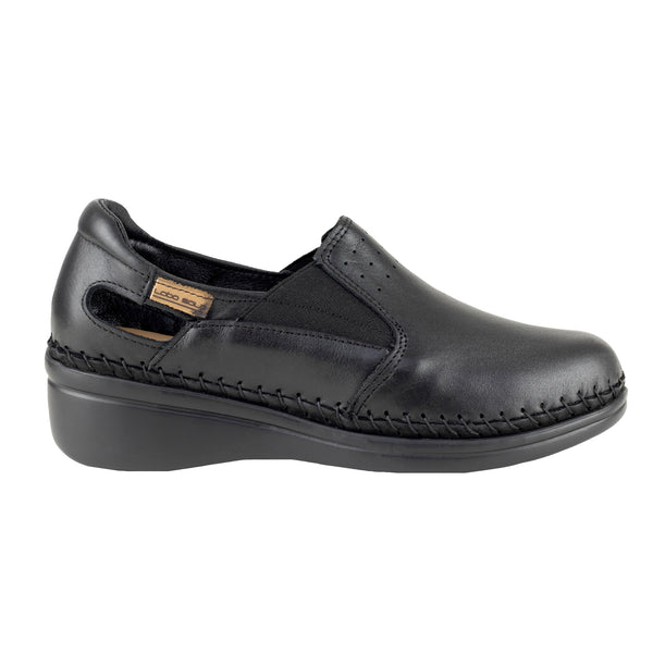 Mocasin Confort Para Dama Lobo Solo 4728 Negro