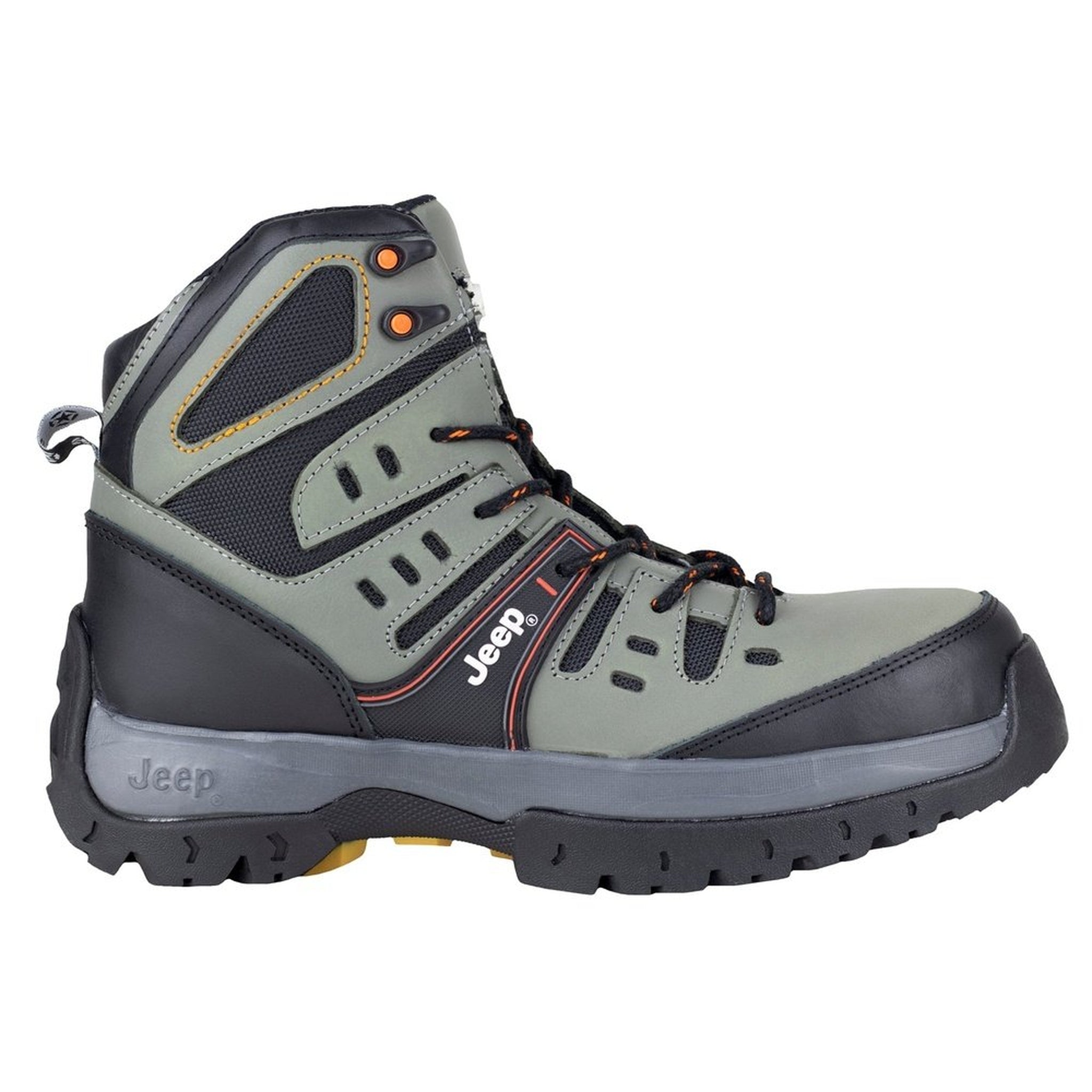 Bota Jeep Industrial Casquillo Hombre 3571 Gris Poliamida