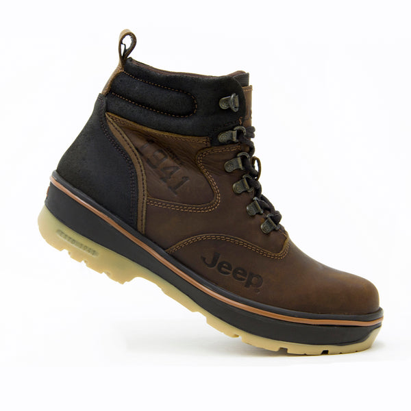 Bota Industrial Tipo I Ocupacional Caballero Jeep 10101 Crazy Bronce