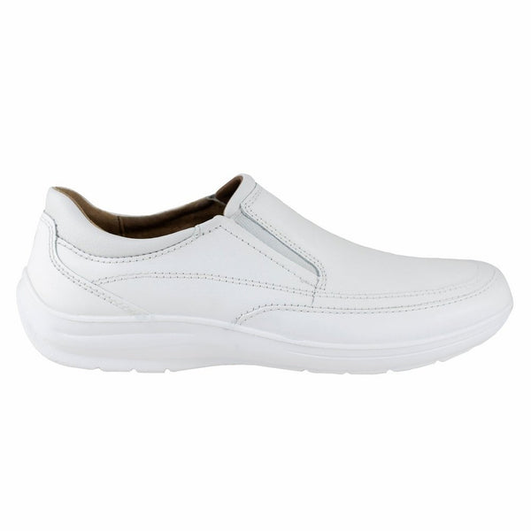 Mocasin Clinic Hombre Confort Ancho Flexi 415902 Blanco Moda